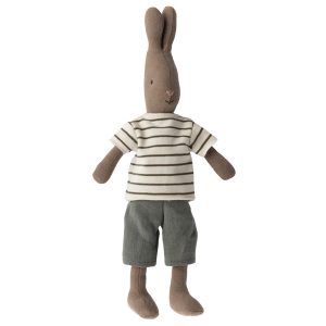 Królik Rabbit Size 2 Brown Striped Blouse & Pants Maileg