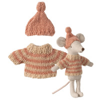 Ubranko Dla Myszki Knitted Sweater & Hat Big Sister Mouse Maileg