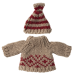 Ubranko Dla Myszki Knitted Sweater & Hat Mum Mouse Maileg