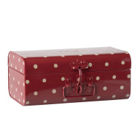 Walizeczka Storage Suitcase Small Red With Dots Maileg