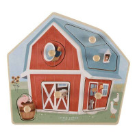 Drewniane Puzzle Little Farm Little Dutch